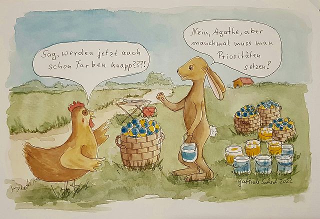 ostern 2022 blau gelb kl