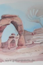 Kokopelli at Delicate Arch, Utah, 2008